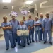 equipe de urologia do hospital Cardio Pulmonar Rede D'Or, coordenada pelo Dr. Lucas Batista, responsável pela realização inédita do tratamento de próstata aumentada com uso do Rezum.
